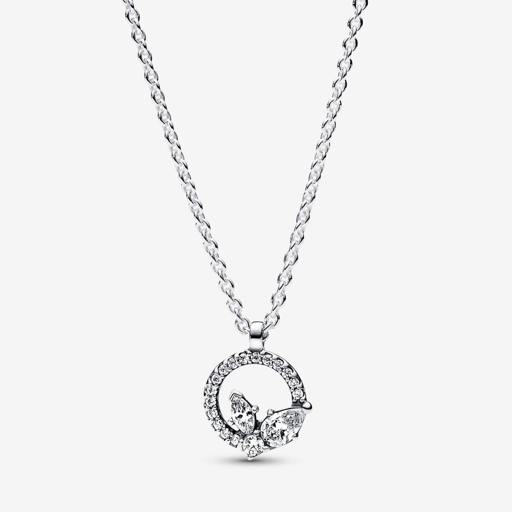 Pandora Sparkling Herbarium Circle & Cluster Pendant Necklace 392620C01-45