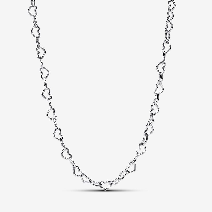 Pandora Linked Hearts Collier Necklace 393334C00-45