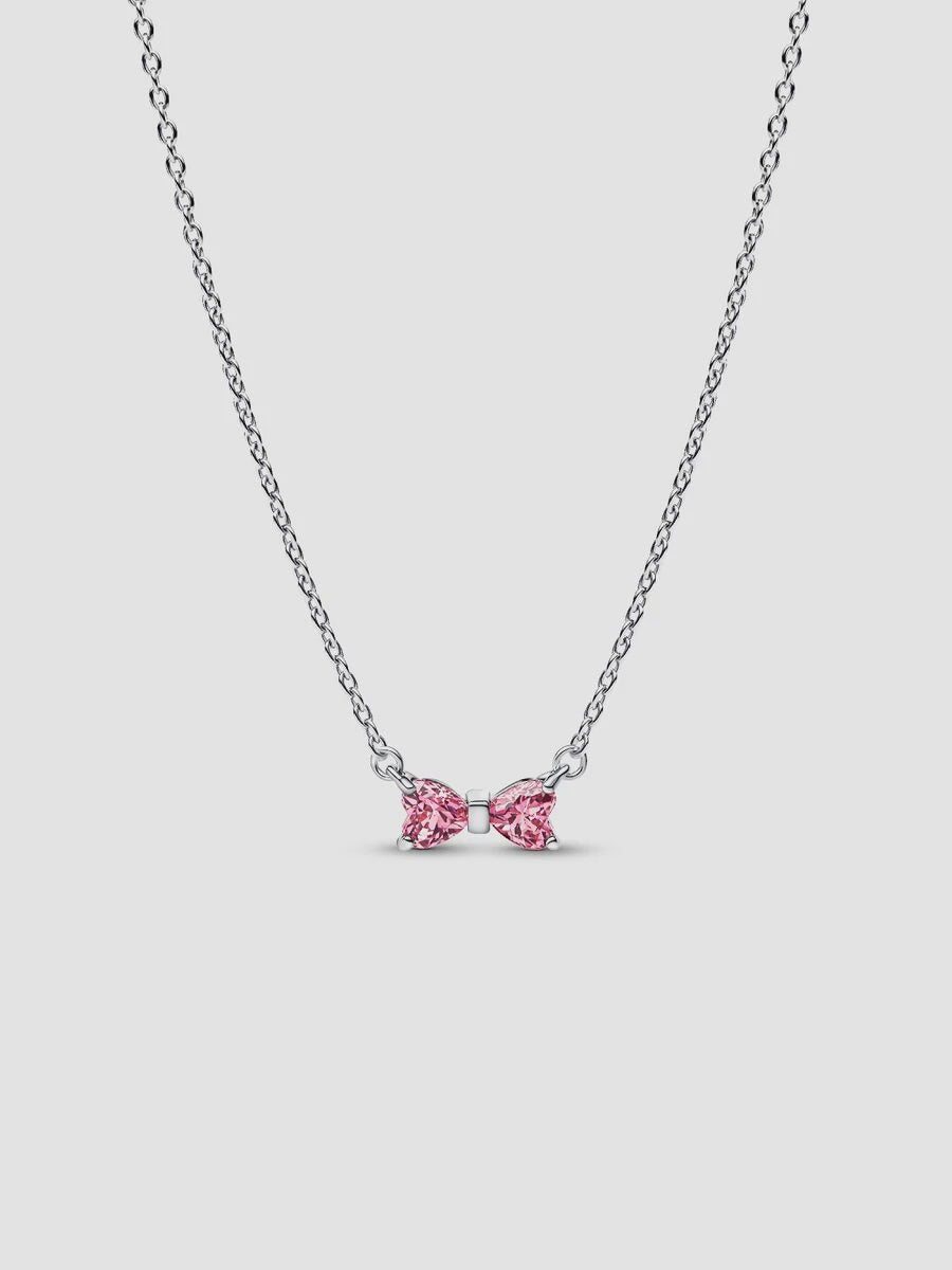 Pandora Bow Pendant Necklace Sterling silver 394235C01-45