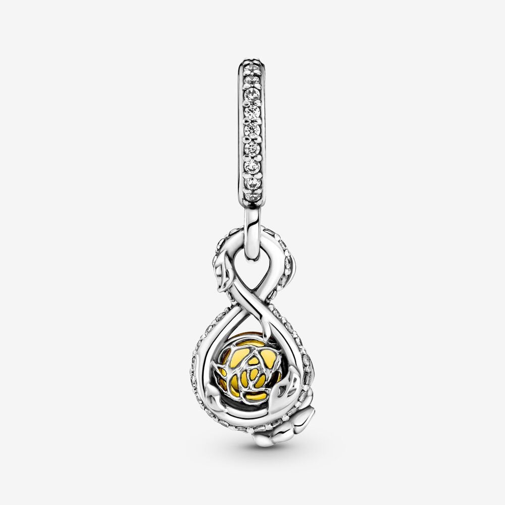 PANDORA Disney Belle Infinity and Rose 399525C01