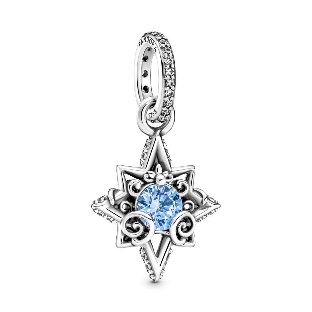 PANDORA Disney Cinderella Star with Blue Drop Charm 399560C01