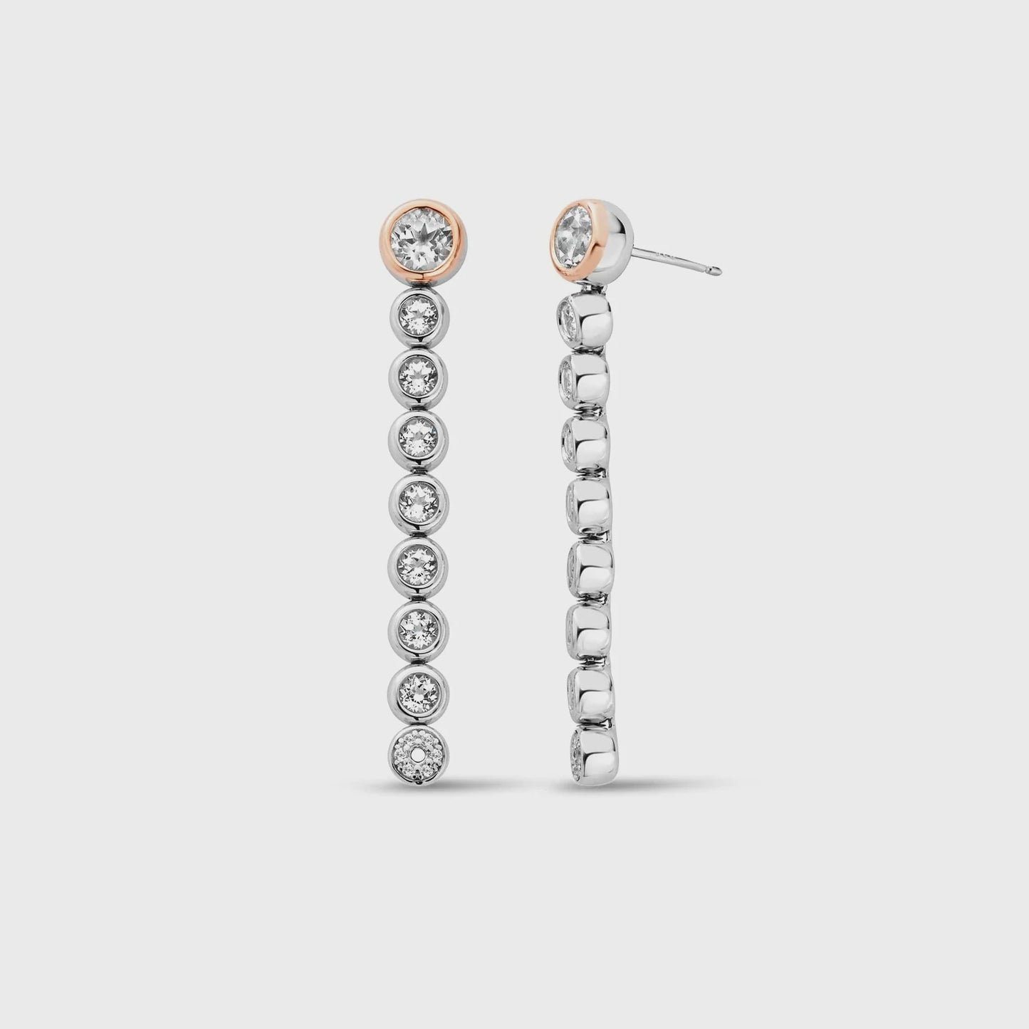 Clogau Celebration Silver Drop-Hoop Earrings 3SCLC0799