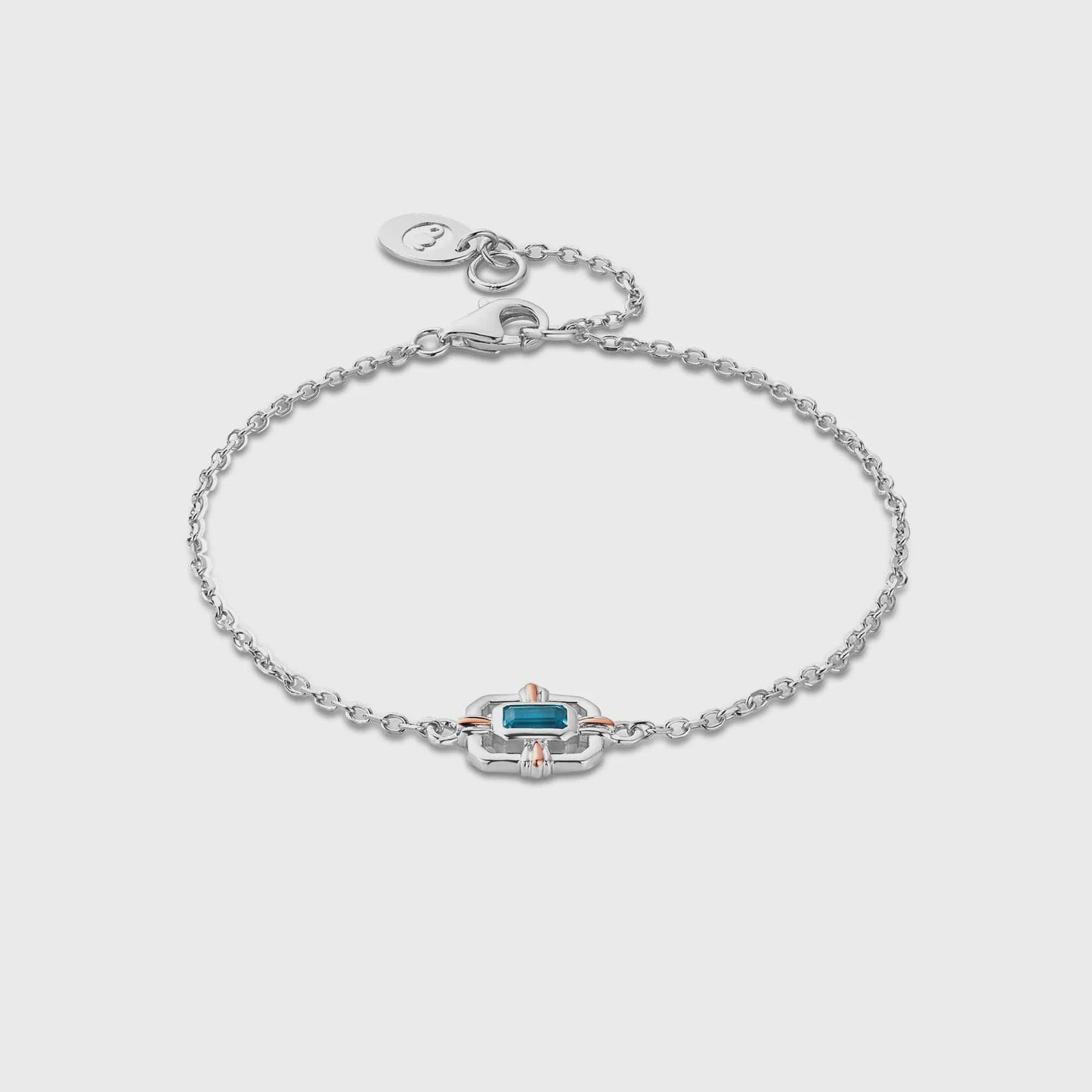 Clogau Enchanted Gateways Silver and Swiss Blue Topaz Bracelet 3SEGW0732