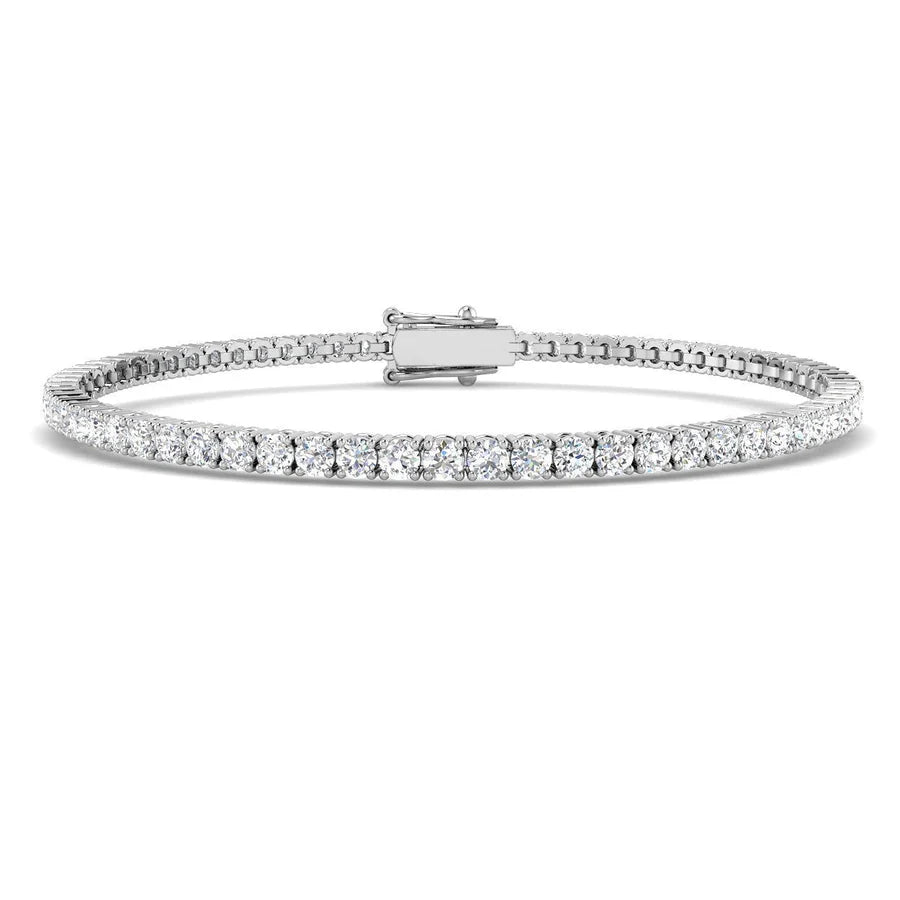 18ct Gold White Gold Diamond Bracelet
