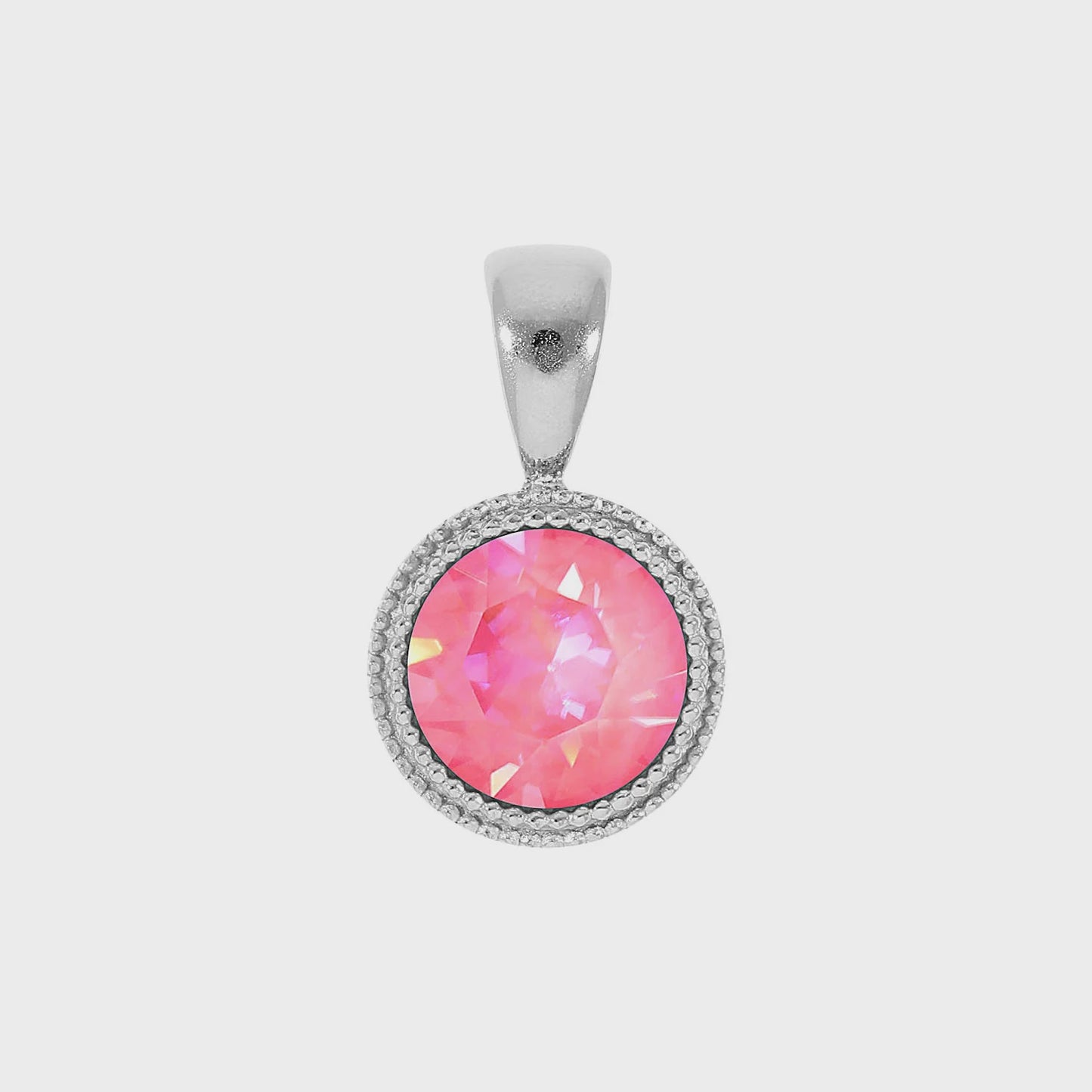 Qudo S/S Fabero 11mm Pendant Rose Shimmer 408276