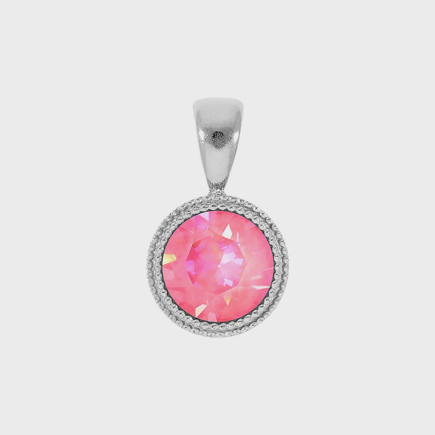 Qudo S/S Fabero 11mm Pendant Rose Shimmer 408276