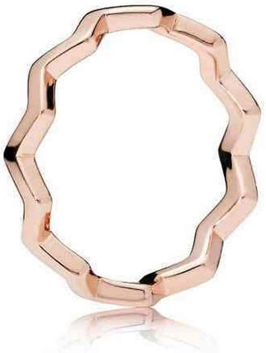 PANDORA Rose ZigZag Ring 187752-50 Size 50