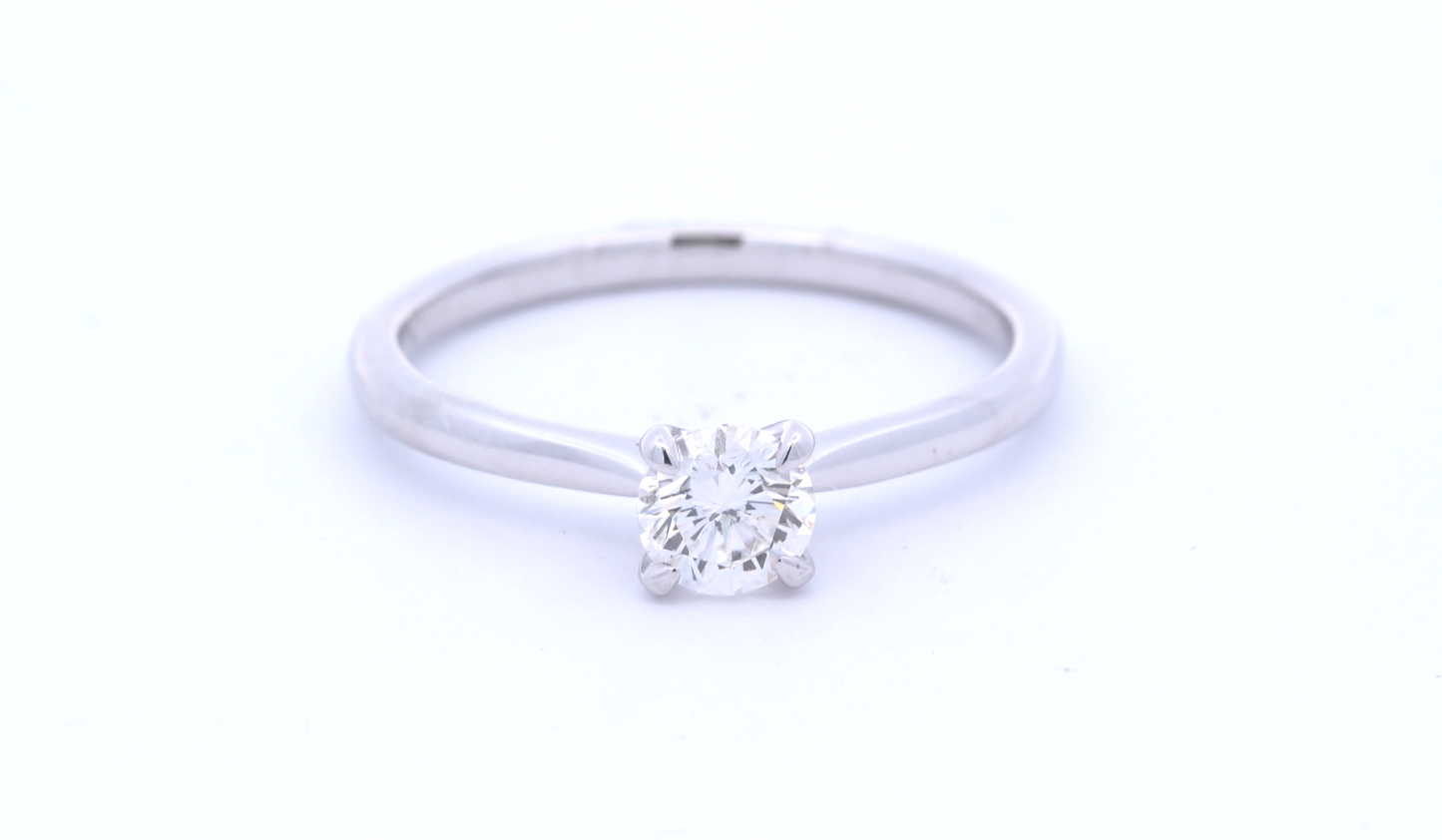 18ct White Gold Diamond Solitaire Ring 0.47ct