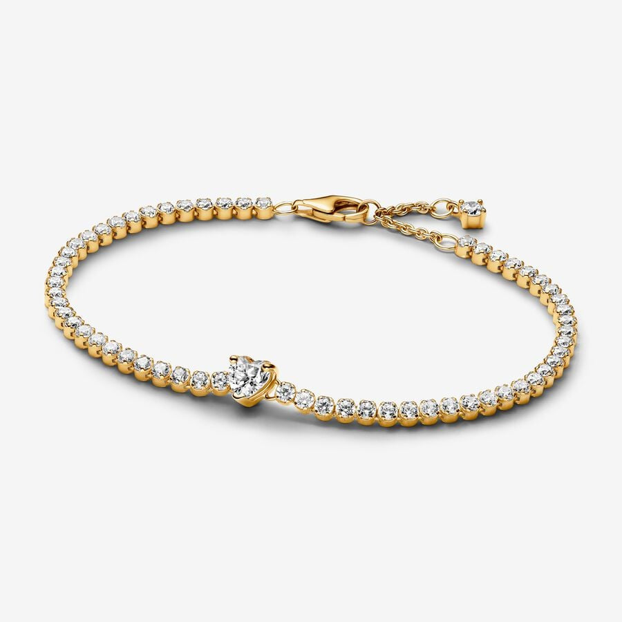 PANDORA Sparkling Heart Tennis Bracelet 560041C01