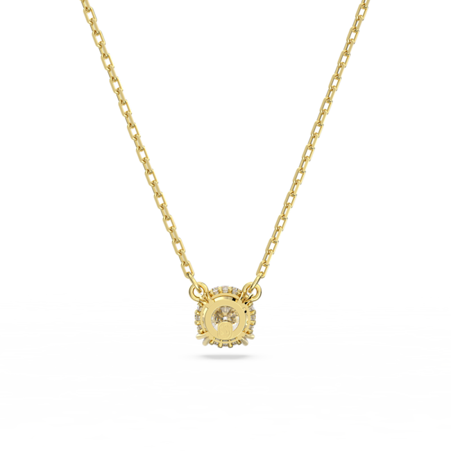 Swarovski Stilla Gold Tone Round Cut Pendant 5636703