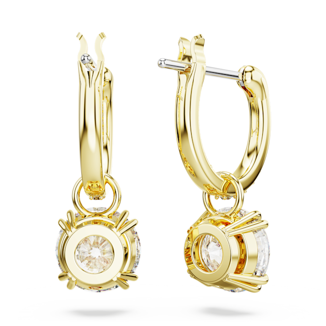 Swarovski Stilla Gold Tonr Drop Earrings 5638802