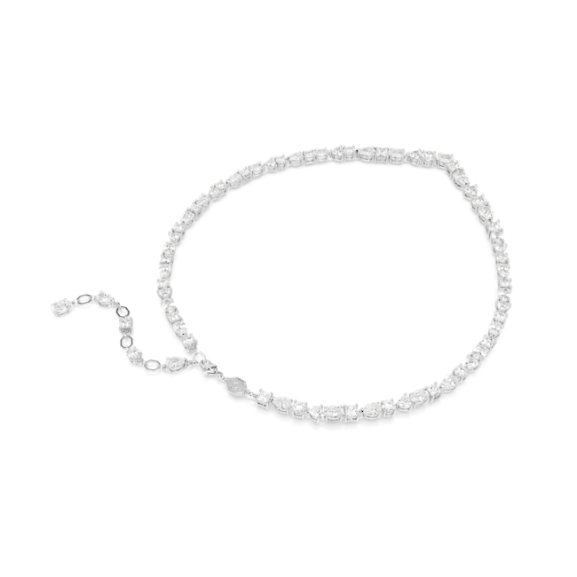 Swarovski Mesmera necklace, Mixed cuts, White, Rhodium plated 5665242