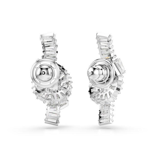 Swarovski Matrix Knot earrings Silver Tone 5727040