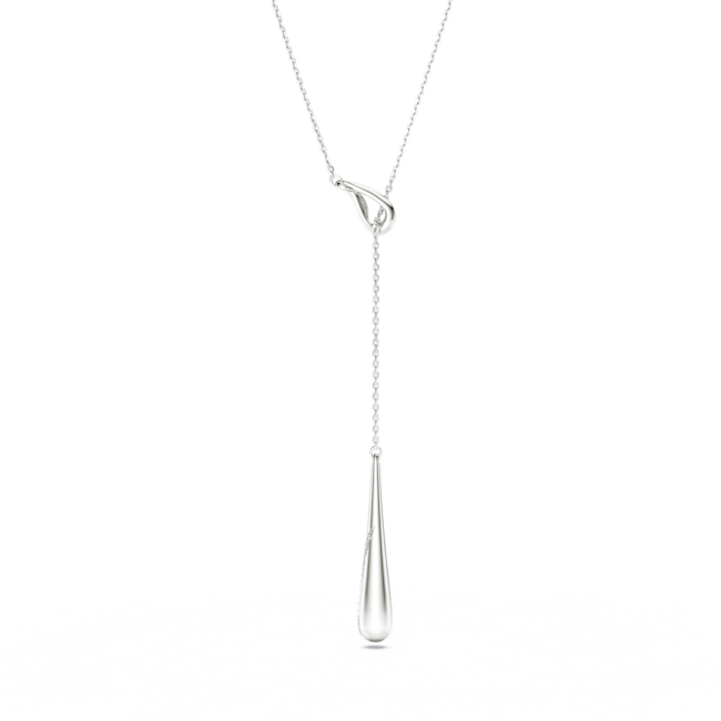 SWAROVSKI Swarovski Classica Y pendant, Round cut, White, Sterling silver 5741221