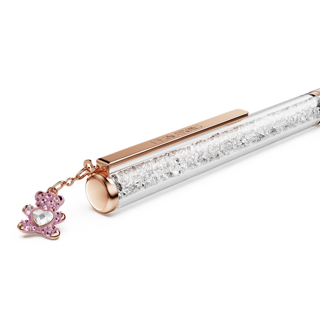 Swarovski Crystalline ballpoint pen Teddy, Pink, Pink lacquered, rose gold-tone plated 5744955