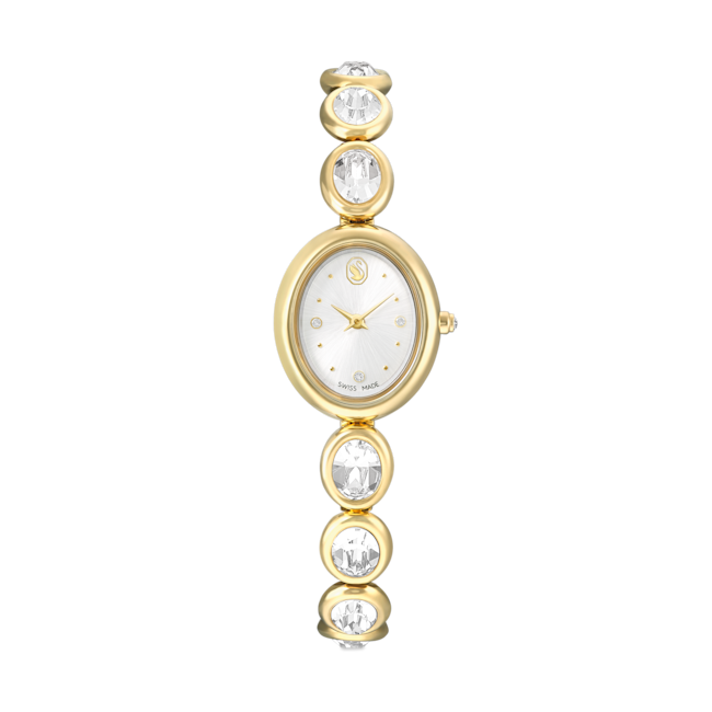 SWAROVSKI Imber oval watch, Swiss Made, Metal bracelet, Gold tone, Gold-tone finish 5754812