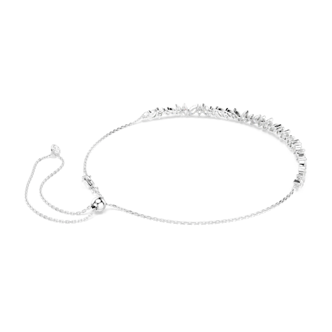 SWAROVSKI Mesmera choker, Marquise cut, White, Rhodium plated 5755905