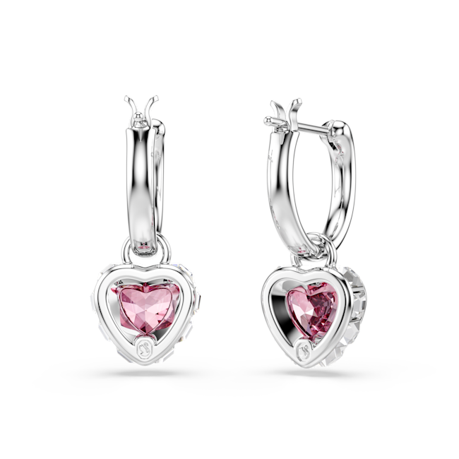 SWAROVSKI Chroma drop earrings Pink Rhodium plated 5757814