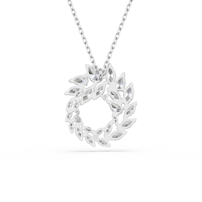 SWAROVSKI Mesmera pendant, Marquise cut, White, Rhodium plated 5759837