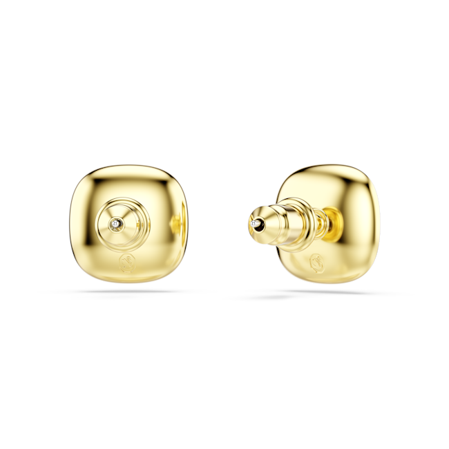 SWAROVSKI Una Angelic stud earrings, Cushion cut, White, 18K gold finish 5764762
