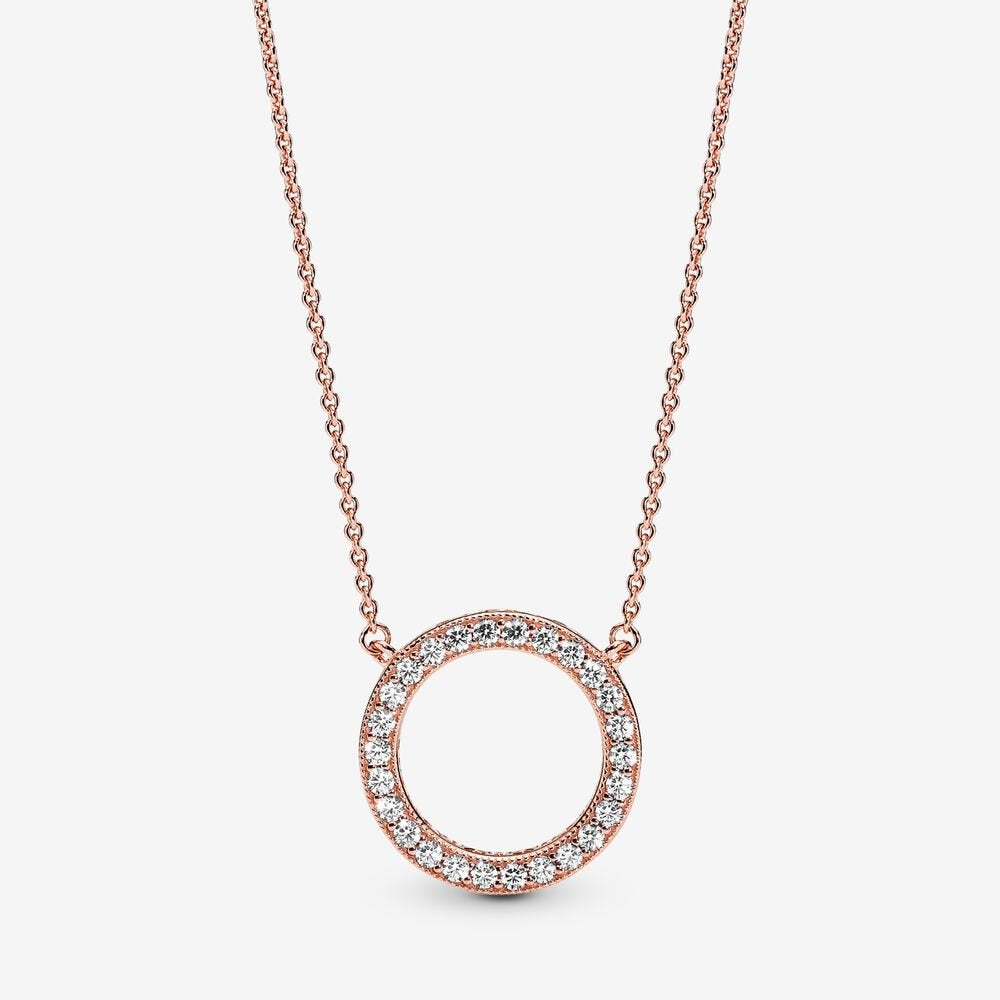 PANDORA Circle of Sparkle Necklace 580515CZ - 580515CZ-45