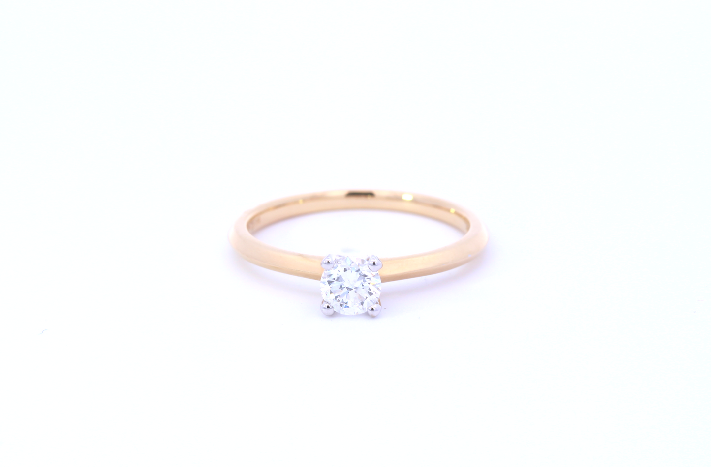 18ct Gold Diamond Solitaire Diamond Ring 0.40ct