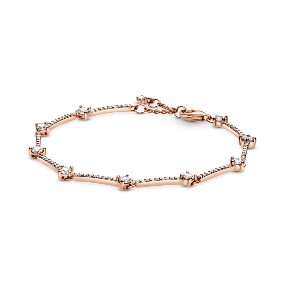 PANDORA Rose Sparkling Pave Bars Bracelet 589217C01