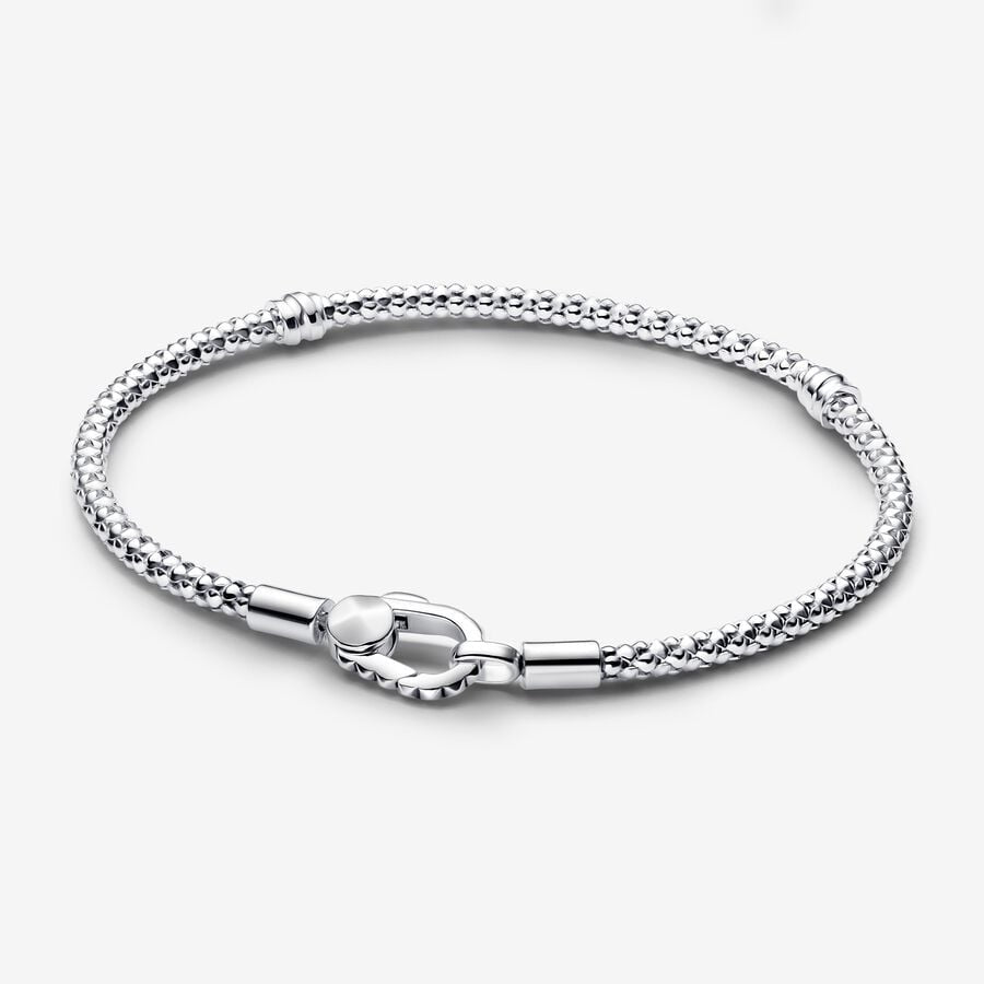 PANDORA Silver Studded Chain Bracelet 593681C00
