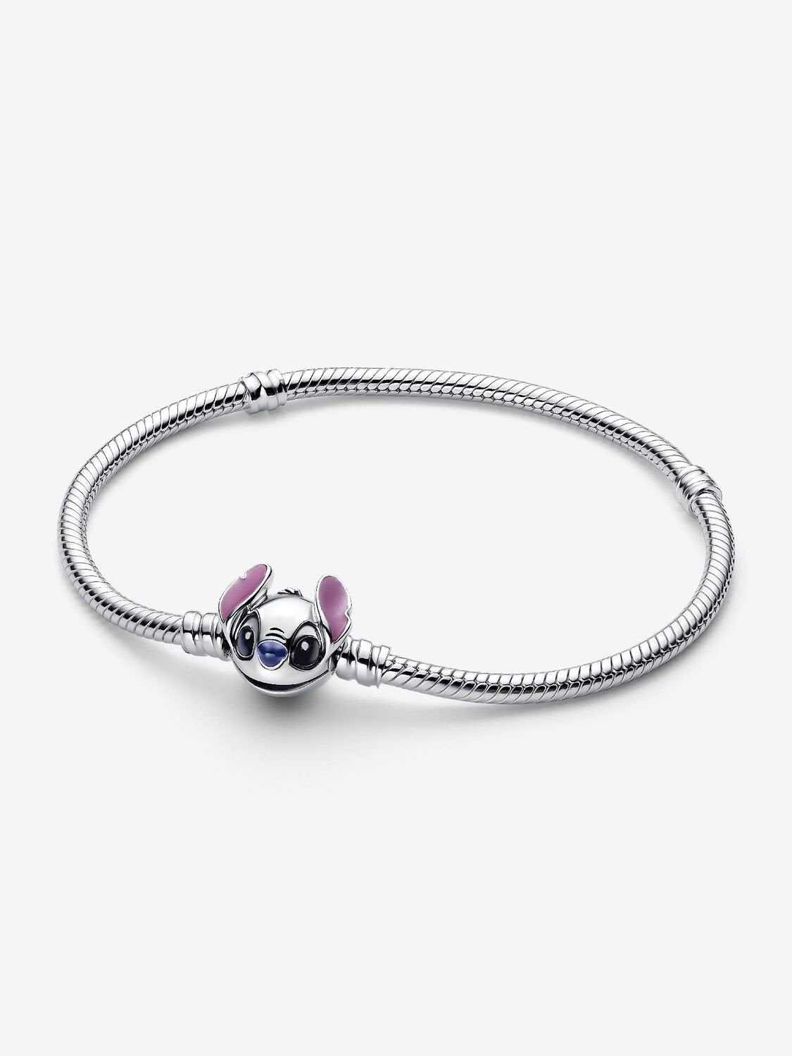 PANDORA Silver Disney Stitch Snake Chain Bracelet 593738C01