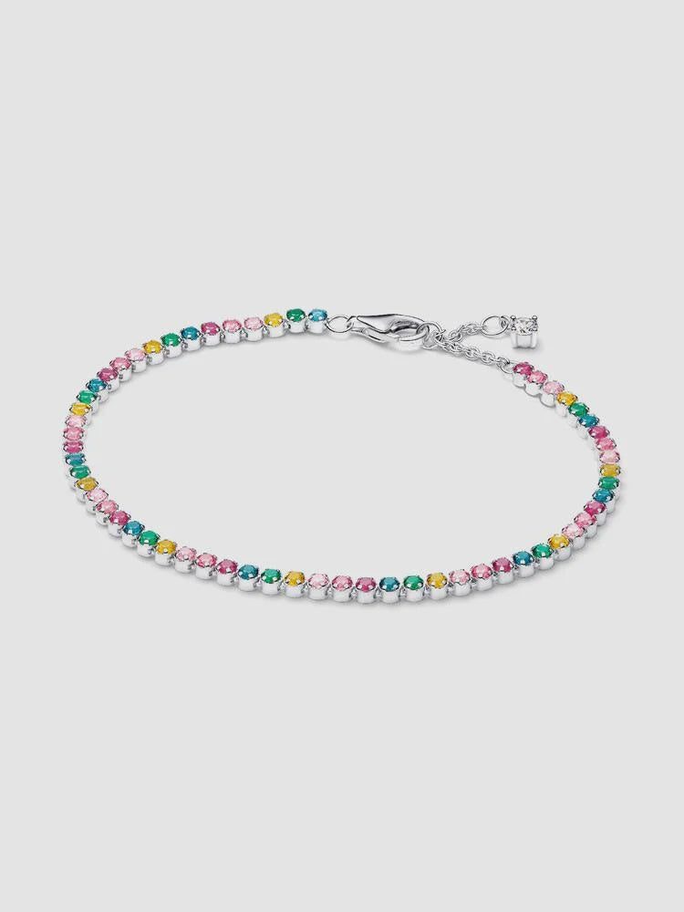 PANDORA Rainbow Tennis Bracelet Sterling silver 593927C03