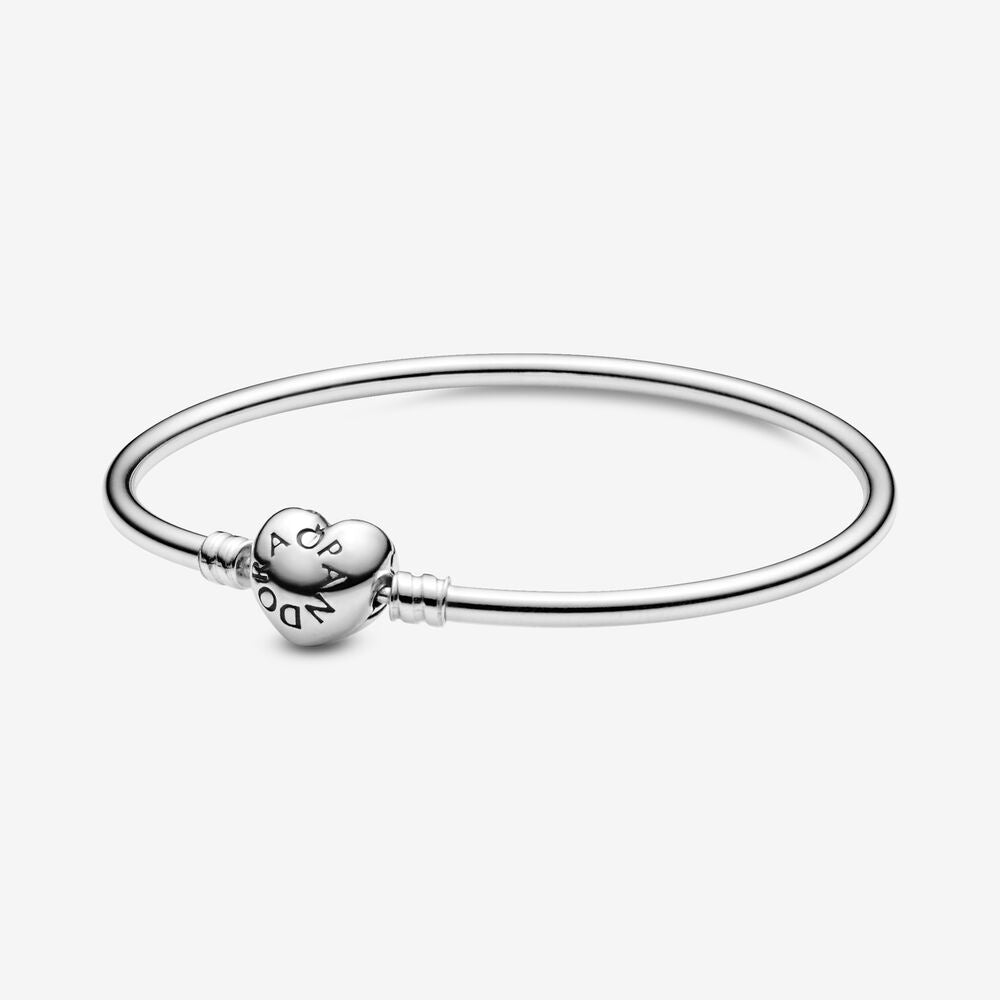 PANDORA Moments Heart Clasp Bangle 596268