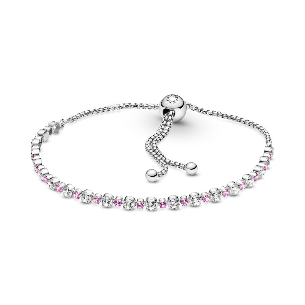 PANDORA Pink and Clear stone bracelet 599377C02