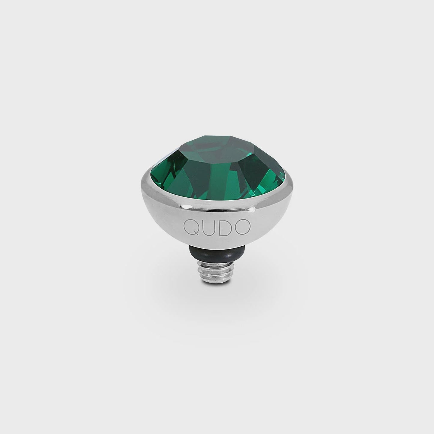 Qudo S/S Bottone 10mm Top Emerald 615595