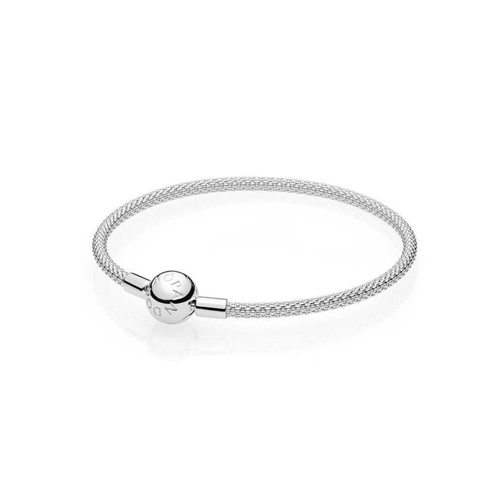 PANDORA Moments Silver Mesh Bracelet 596543
