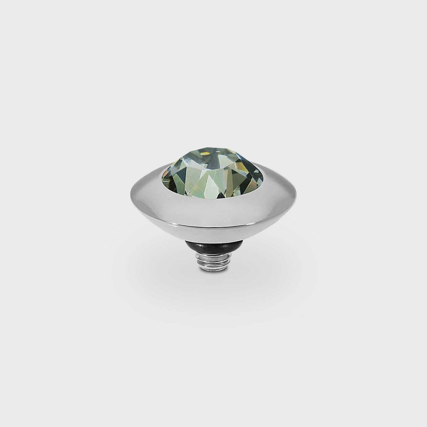Qudo S/S Tondo 11mm Top Black Diamond 653569
