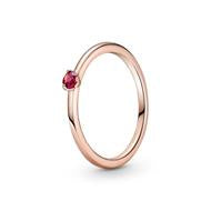 PANDORA Rose Ring with Red CZ 189259C01-48