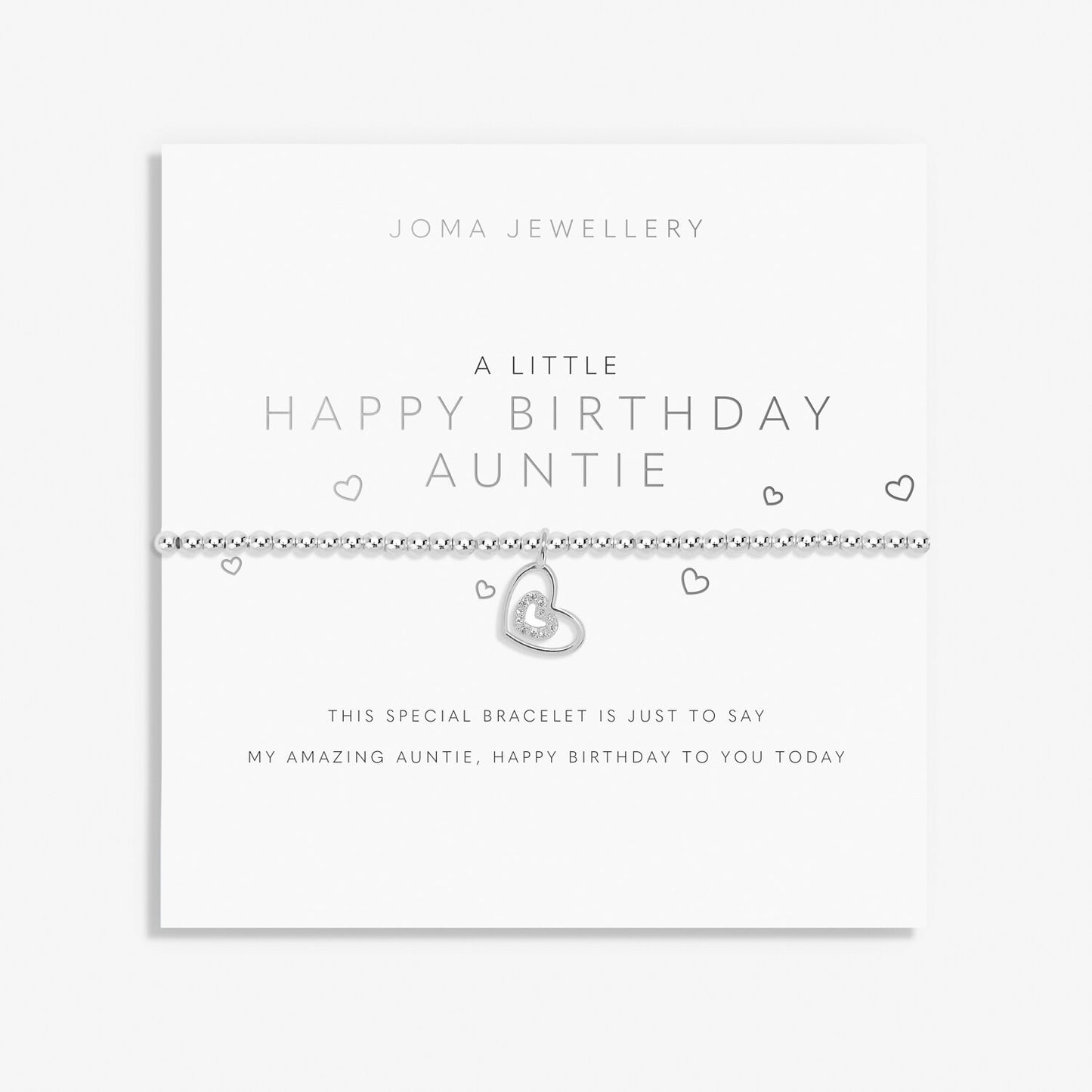 Joma Jewellery A Little Happy Birthday Auntie Bracelet 7408