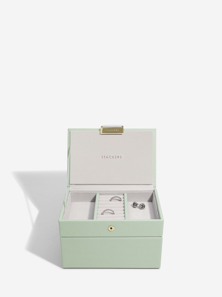 Stackers Mini Sage Green Jewellery Box
