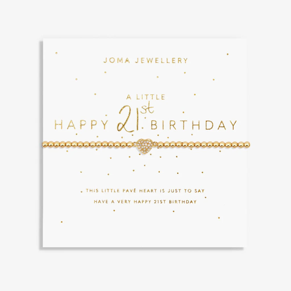 Joma Jewellery A Little Happy 21st Birthday Bracelet 7581