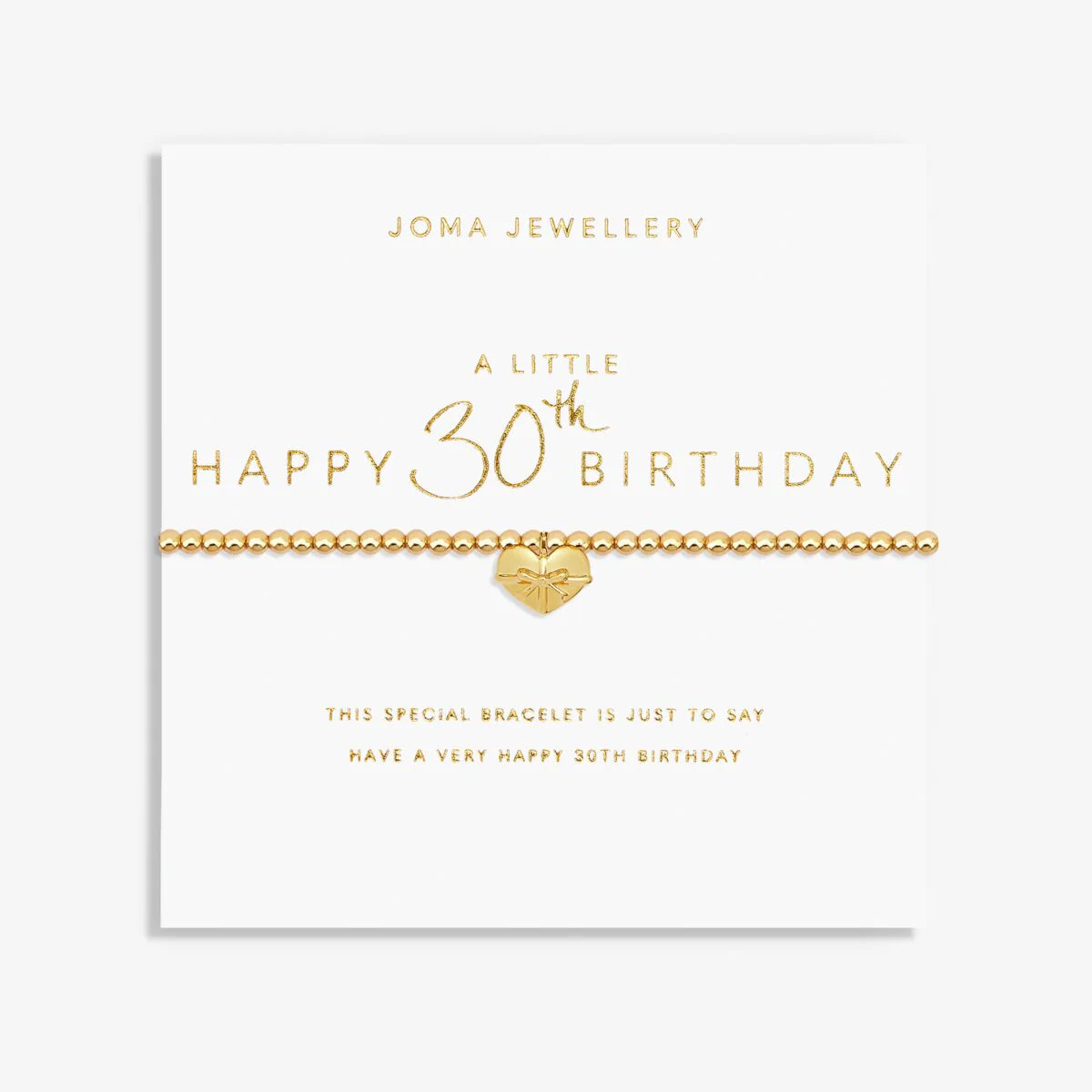 Joma Jewellery A Little Happy 30th Birthday Bracelet 7582