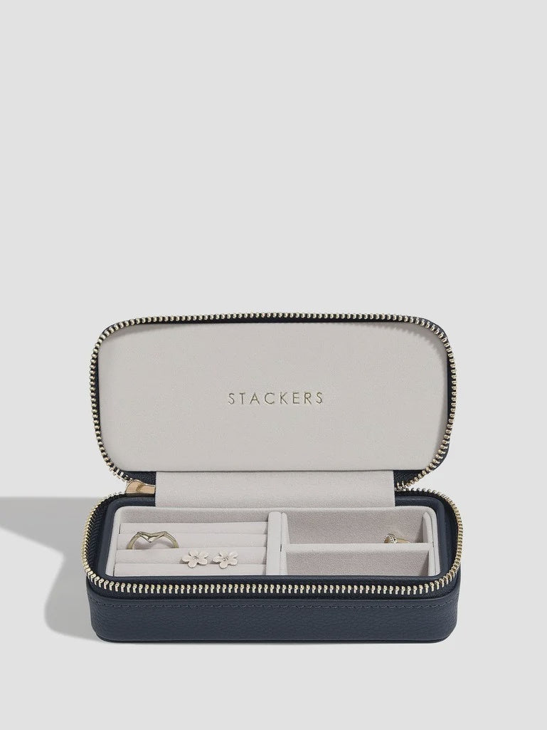 Stackers Navy Travel Jewellery Box 76145
