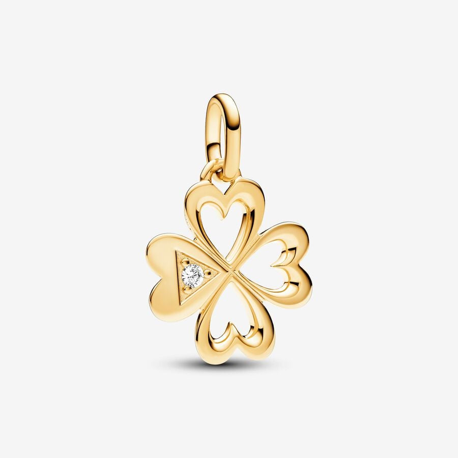 PANDORA ME Heart Four-leaf Clover Medallion Charm 763034C01