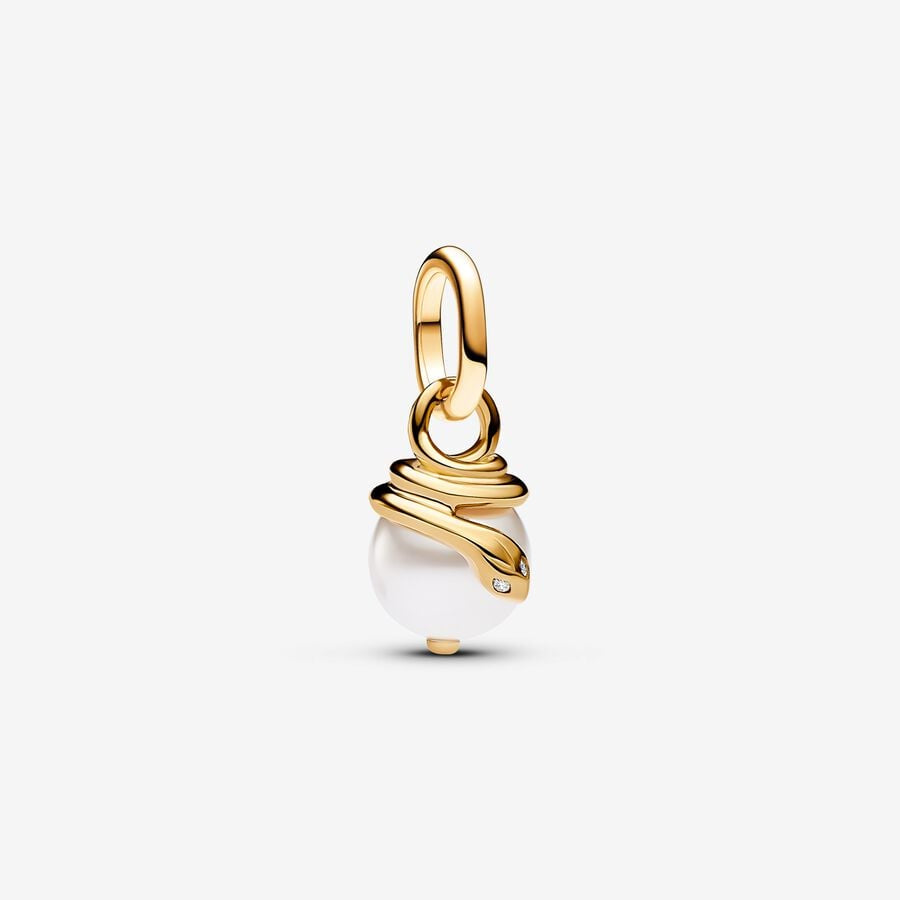 PANDORA ME Snake Pearlescent Mini Dangle Charm 763375C01