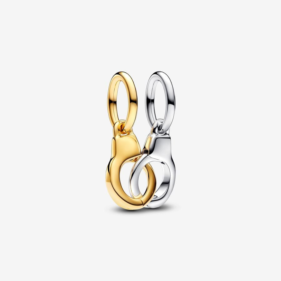 PANDORA Openable & Splittable Handcuffs Dangle Charm 763435C00