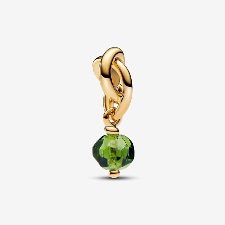 PANDORA August Birthstone Eternity Circle Dangle Charm 763462C08