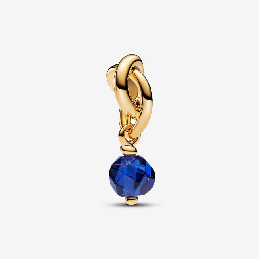 PANDORA September Birthstone Eternity Circle Dangle Charm 763462C09