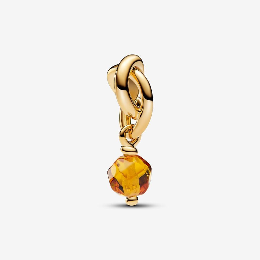PANDORA November Birthstone Eternity Circle Dangle Charm 763462C11
