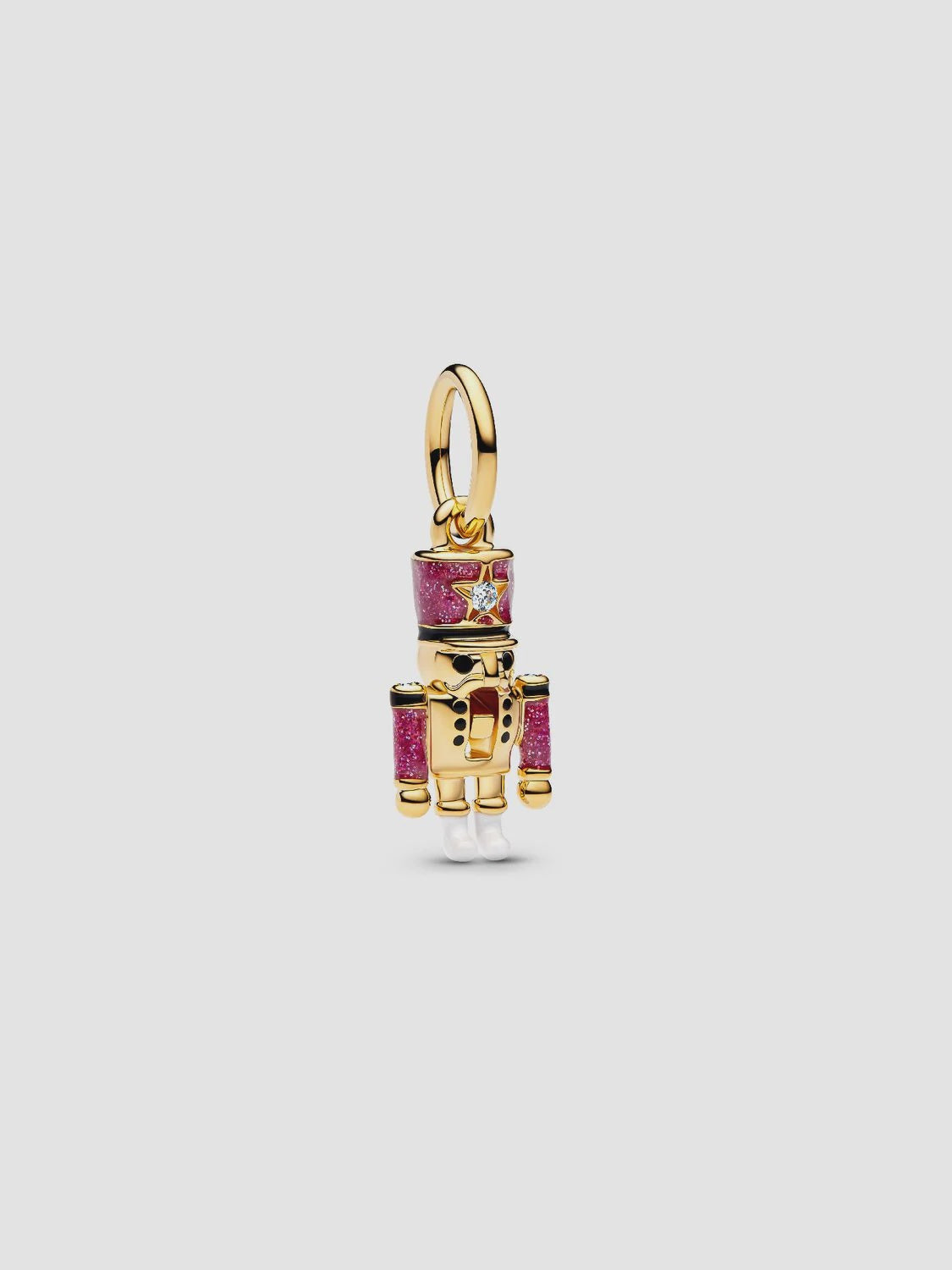PANDORA Moveable Nutcracker Dangle Charm 14k gold plating 763583C01