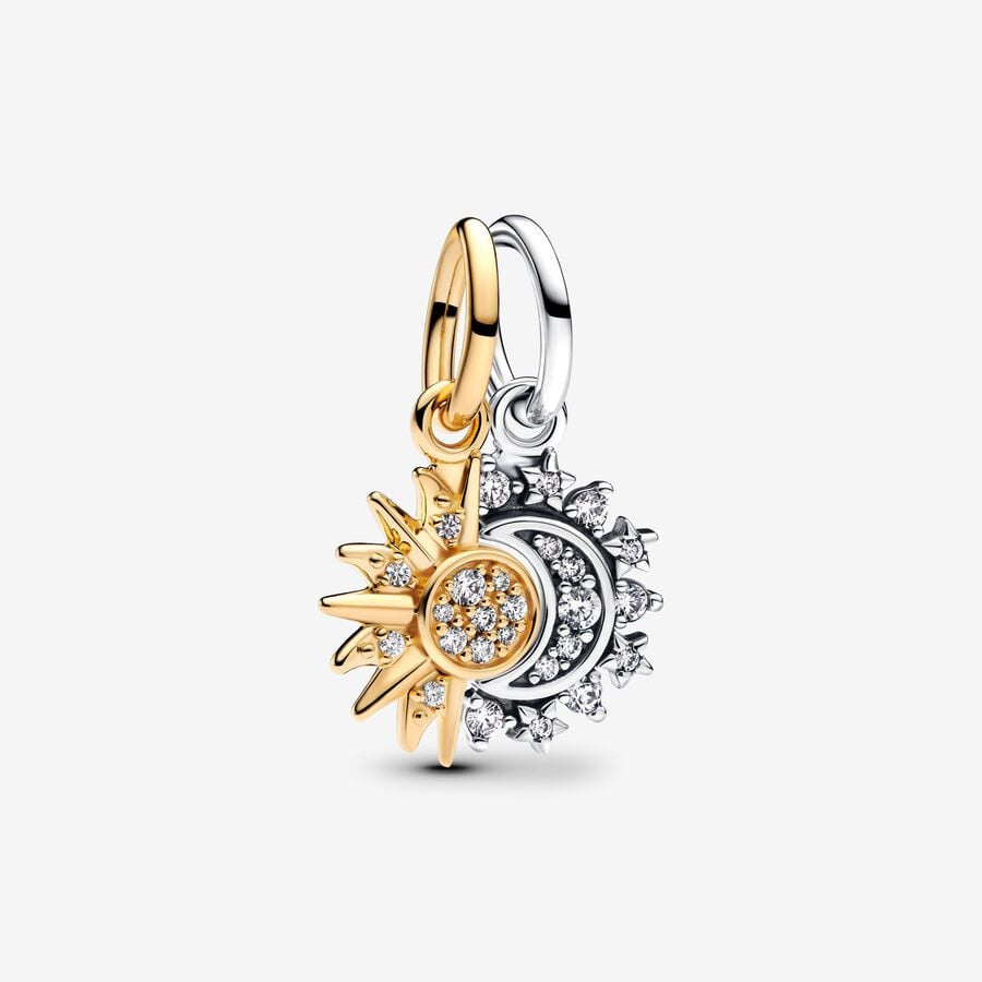 PANDORA Splittable Sun & Moon Dangle Charm 763585C01