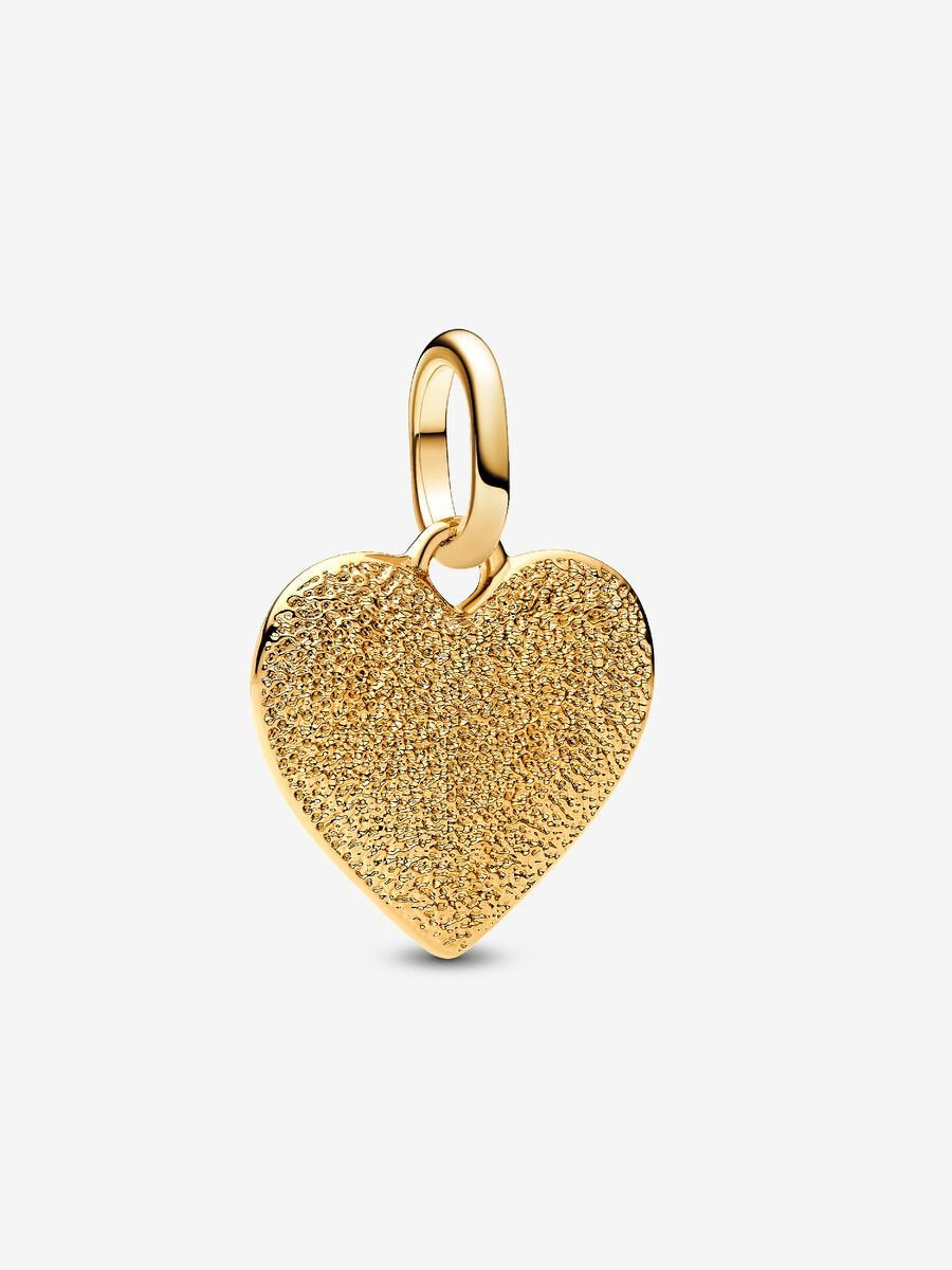 PANDORA Engravable Heart Medallion Charm 14k gold plating 763824C00
